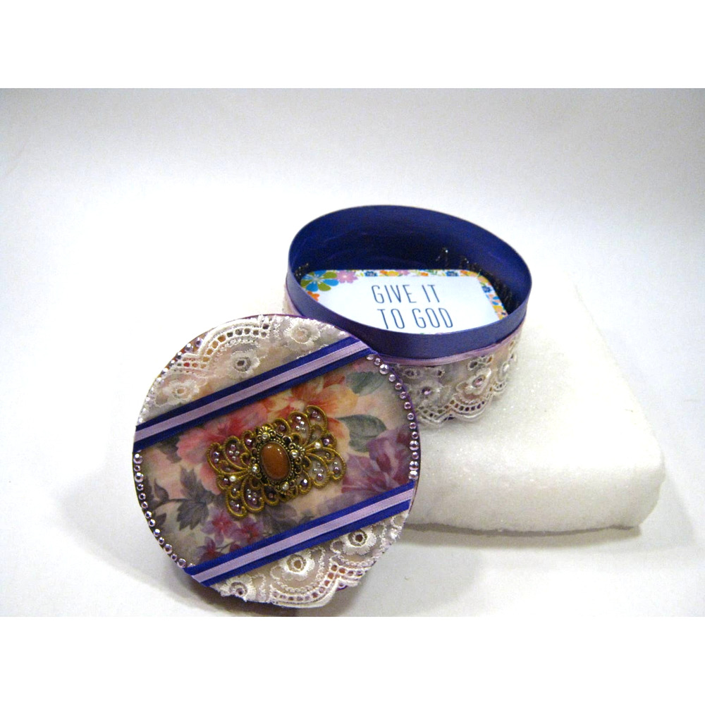 Handcrafted Keepsake Jewelry Trinket Prayer Box for Mementos Photos Desk Items - Picture 2 of 9